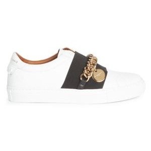 - Urban Street Chain Leather Sneakers