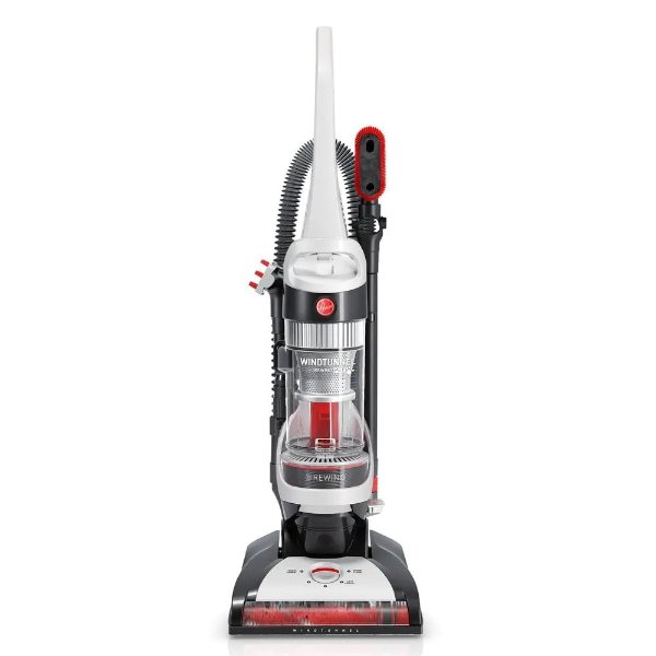 WindTunnel Bagless Pet Upright Vacuum Cleaner with Automatic Cord Rewind and HEPA Media Filtration