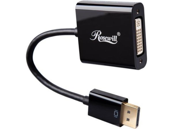 Rosewill CL-AD-DP2DVI-6-BK DP DisplayPort to DVI Video Adapter Converter - Newegg.com