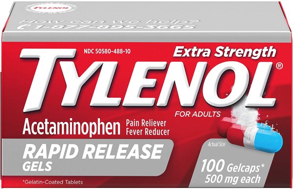 Tylenol 特强退烧止痛药 500 Mg 100粒