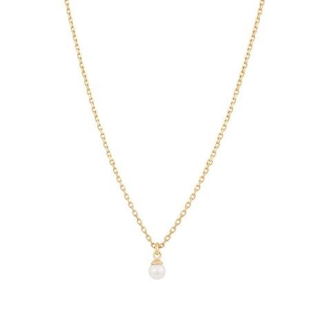 Pearl Pendant Necklace in Gold