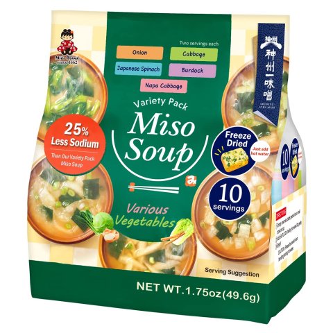 Miko 25%减钠冻干蔬菜味噌汤 10份