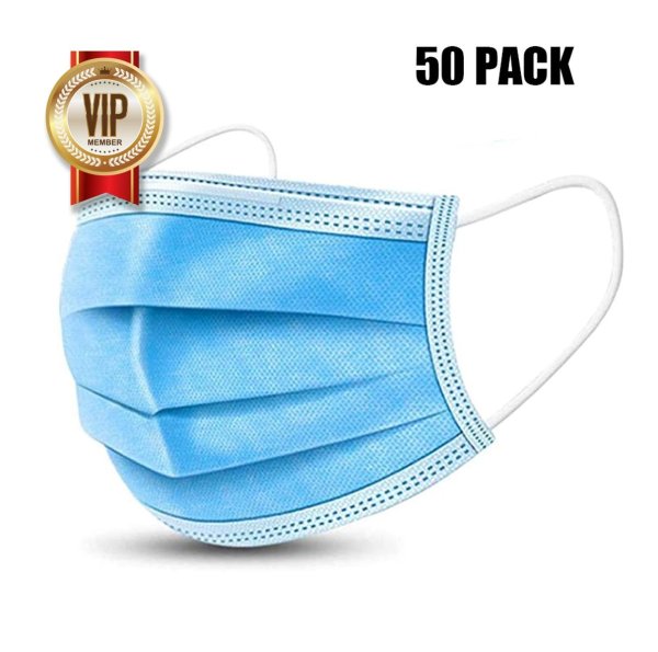 Disposable Protective Mask Added Melt Blown Fabric Layer (50pcs)