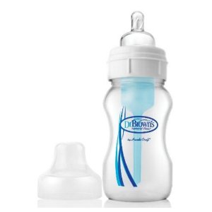 Dr. Brown's BPA Free Polypropylene Natural Flow Wide Neck Bottle 8 Ounce, Single Pack