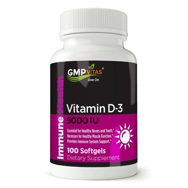 ® High Potency Vitamin D-3 5000 IU 100 Softgels
