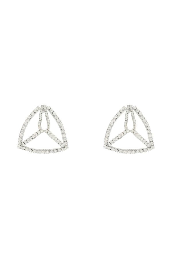 'crystal pyramid' earrings
