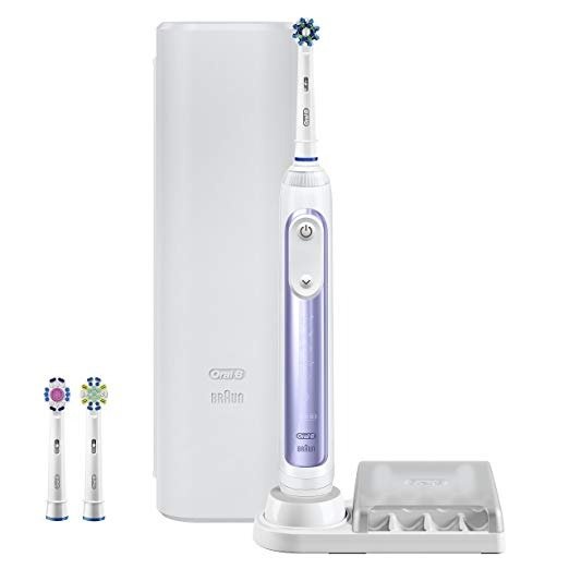 Pro 7500 Power Rechargeable Electric Toothbrush, Orchid, Powered by Braun