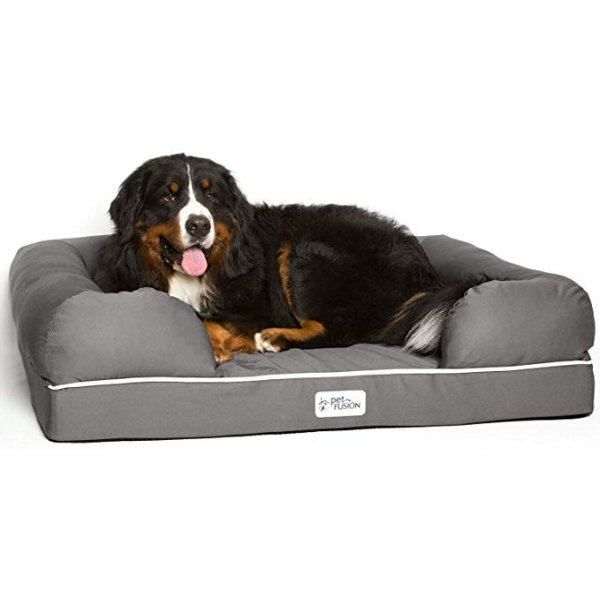 Ultimate Dog Bed, orthopedic Memory Foam. (Multiple Sizes/Colors, medium firmness, Waterproof liner, YKK zippers, more Breathable 35% cotton cover, Cert. Skin Contact Safe). 2yr Warranty
