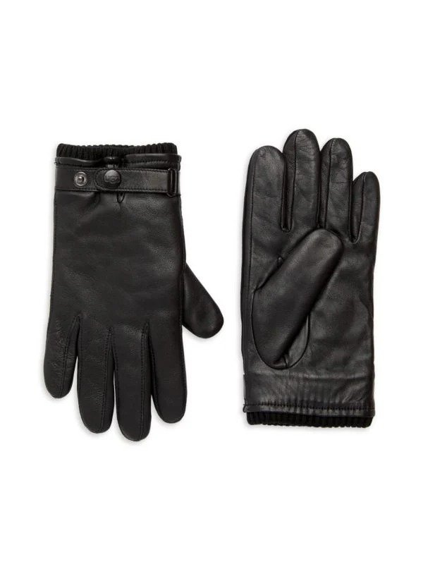 Leather Belted Gloves