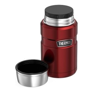 Thermos Stainless King 24 Ounce Food Jar, Cranberry