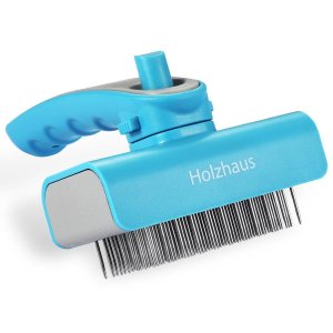 Holzhaus Pet Deshedding Grooming Tool for Small, Medium & Large Dogs & Cats with Short to Long Hair