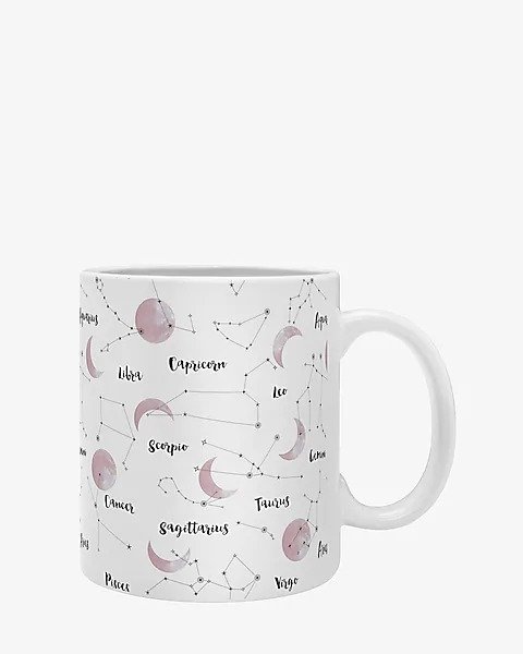 Deny Designs Moon And Constellations Coffee Mug