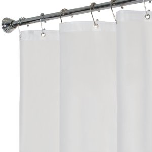 Maytex No More Mildew Shower Curtain Liner, Frosty