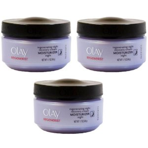Olay Regenerist Advanced 抗衰老夜间修护保湿霜，1.7盎司(3 瓶)