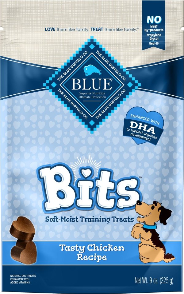 Blue Bits Tasty Chicken Recipe Soft-Moist Training Dog Treats, 9-oz bag - Chewy.com