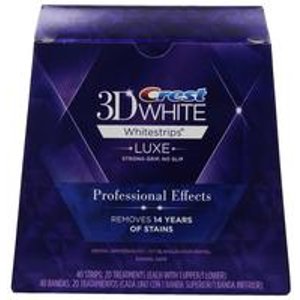 3D White Luxe Whitestrips Professional Effects - Teeth Whitening Kit 20 Treatments