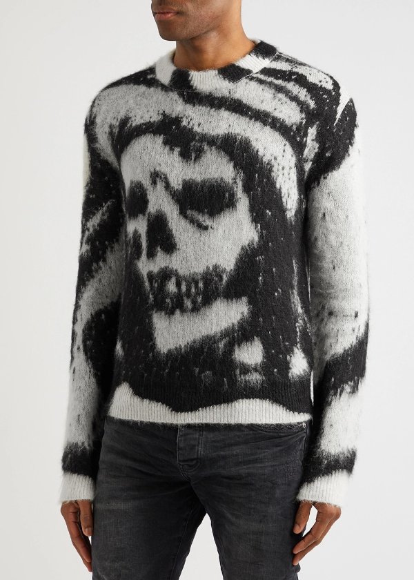 X Wes Lang Reaper brushed-knit jumper