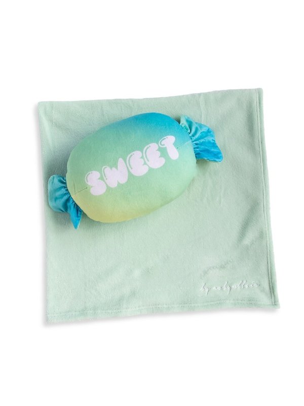 Kid's Candy Pillow & Blanket Set