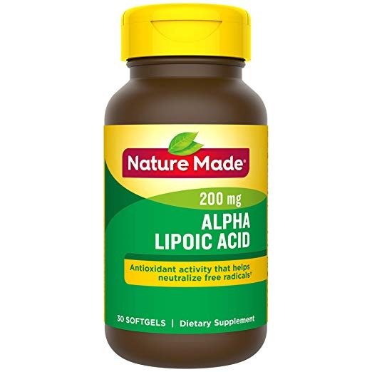 Alpha Lipoic Acid 200mg Softgels, 30 Count for Antioxidant Support† (Packaging May Vary)