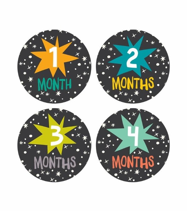 Monthly Stickers - Star Bright