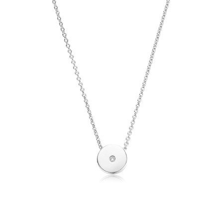 Linear Solo Diamond Necklace | Monica Vinader