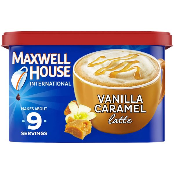 International Vanilla Caramel Latte Café-Style Instant Coffee Beverage Mix (8.7 oz. Canister)