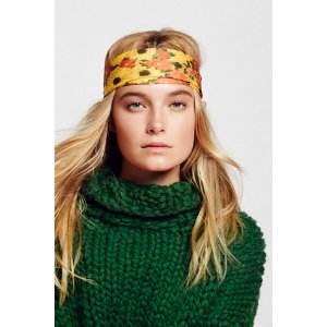 Look from London Yellow sunflower Clarissa Printed Headband 