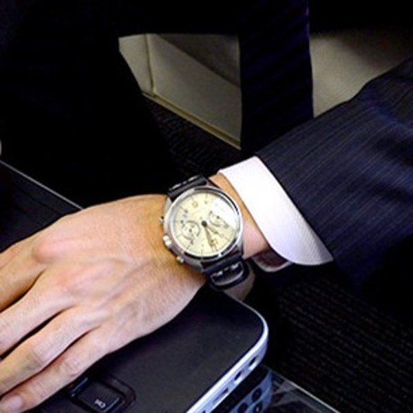Hamilton Men's Khaki Aviation Pilot Pioneer Auto Chrono Watch 
