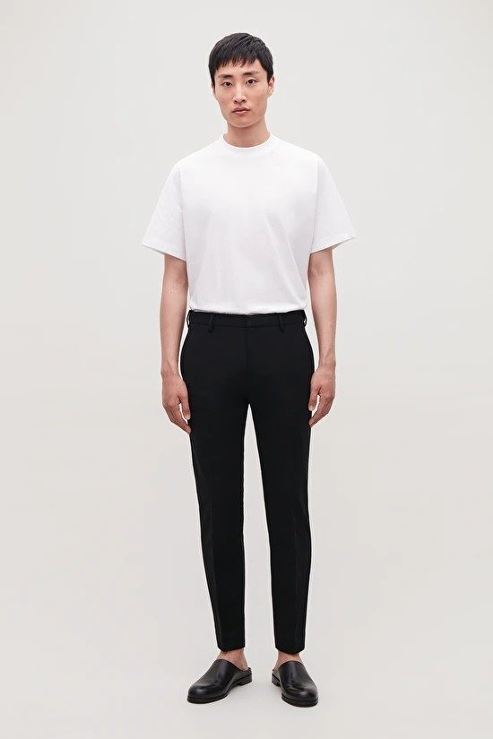 SKINNY STRETCH-COTTON TROUSERS