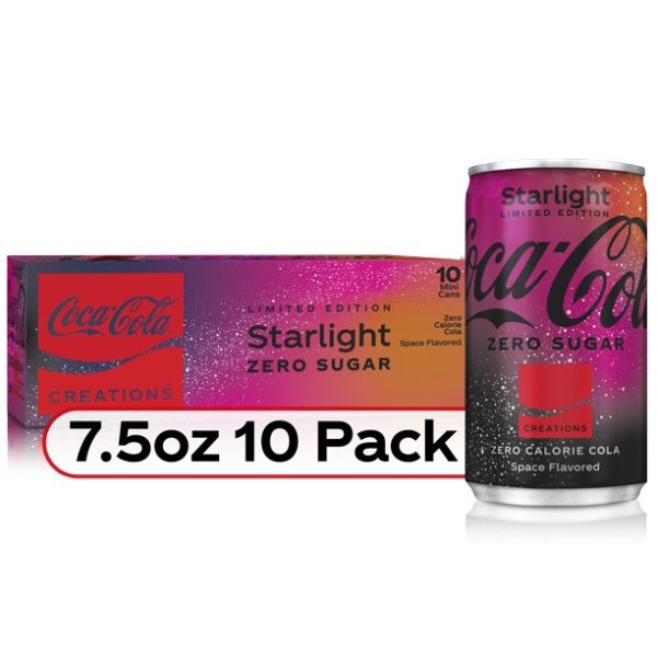 Zero Sugar Starlight Fridge Pack Cans, 7.5 fl oz, 10 Pack