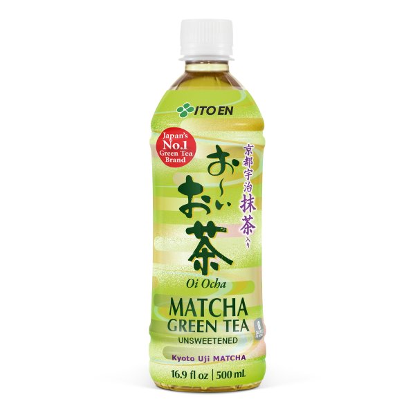 Oi Ocha Matcha Unsweetened Green Tea, 16.9 Fl Oz. (12-pack)