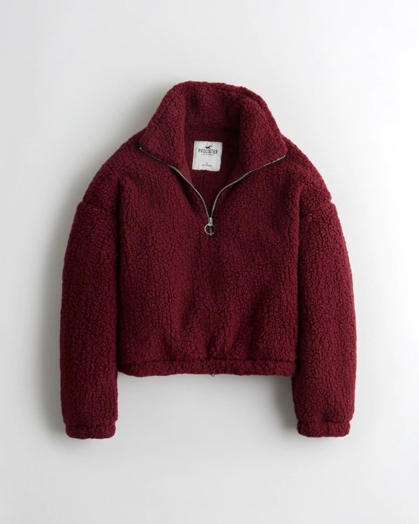 Half-Zip Sherpa Sweatshirt