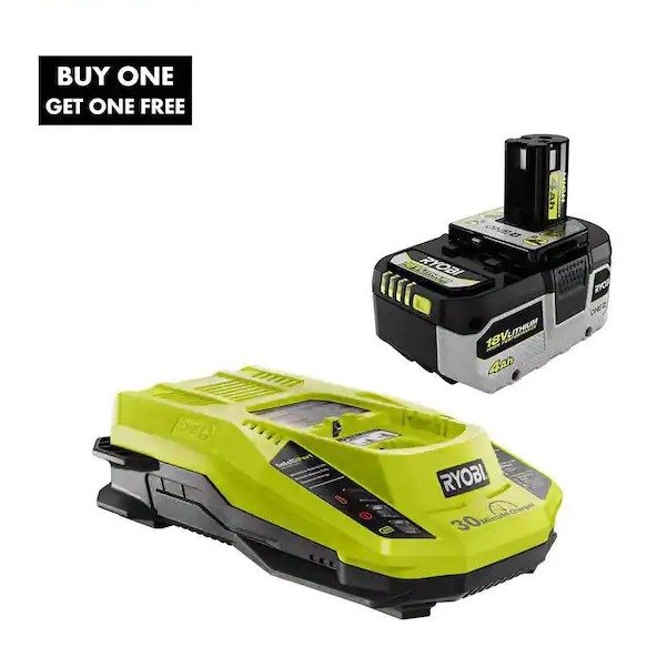 ONE+ 18V HIGH PERFORMANCE Lithium-Ion 4.0 Ah Battery and Charger Starter Kit