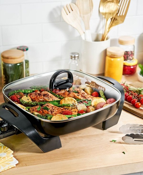 13820 12\" X 12\" Electric Skillet