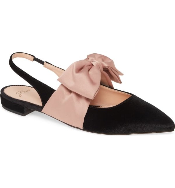 Gwen Slingback Flat with Bow