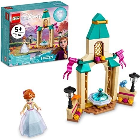 Disney Anna’s Castle Courtyard 43198 Building Kit; A Buildable Princess Toy Designed for Kids Aged 5+ (74 Pieces)
