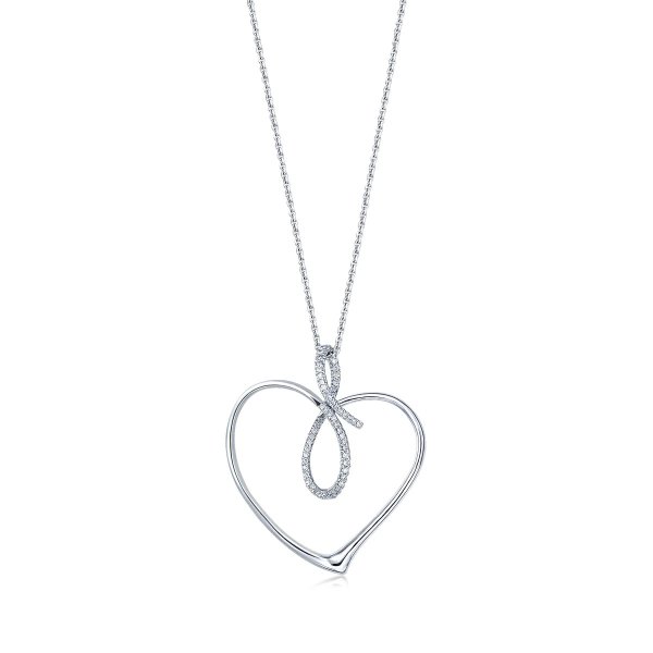 Loving Hearts - Pt Loving Hearts 900 Platinum Pendant - 53587P | Chow Sang Sang Jewellery
