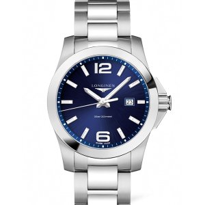 LONGINES Conquest Blue Dial Stainless Steel Men's Watch L37604966