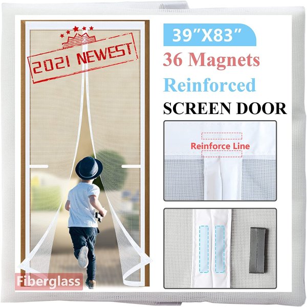 Dysome Door Screen Magnetic Closure 39x83
