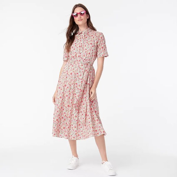 Belted shirtdress in Liberty ® Danjo floral