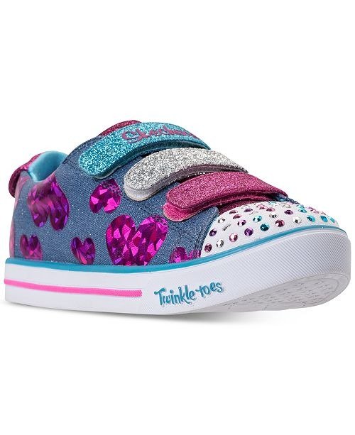 Little Girls' Twinkle Toes: Sparkle Lite - Flutter Fab Light-Up Sneakers from Finish Line