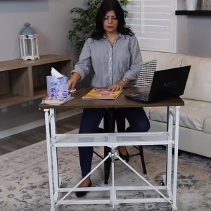 UP2U™ Sit-Stand Adjustable Fold-Away Desk & Workstation