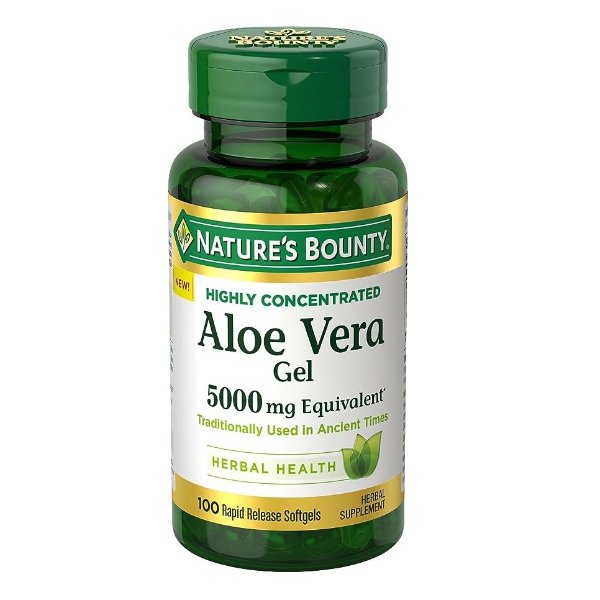 Highly Concentrated Aloe Vera Gel 5,000 mg, 100 Rapid Release Softgels