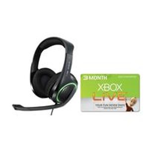 森海塞尔(Sennheiser) X320 G4ME Premium Xbox 游戏耳麦 + 3 个月 Xbox Live 金卡会员