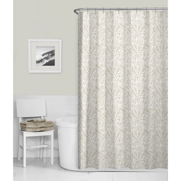 Calathea Fabric Shower Curtain