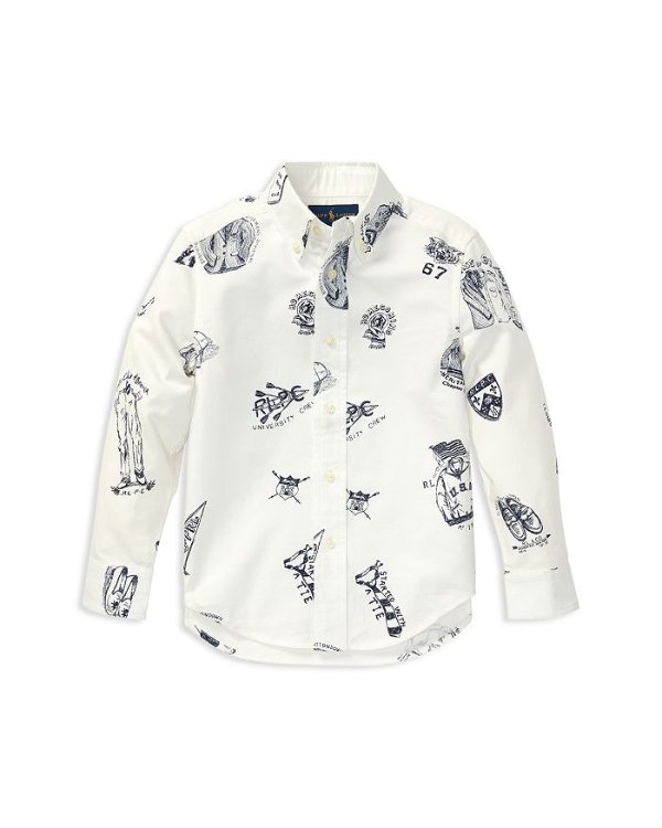 Boys' Icon Cotton Oxford Shirt - Little Kid
