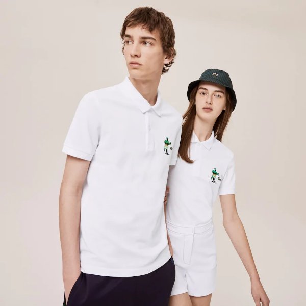 Unisex Lacoste x Jeremyville Design Classic Fit Polo Shirt