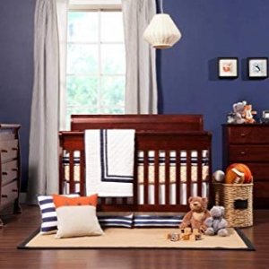DaVinci Kalani 4-in-1 Convertible Crib with Toddler Bed Conversion Kit, Rich Cherry