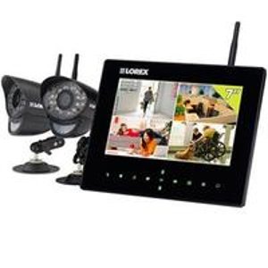 Lorex SD7+ Wireless Video Monitoring System with 2 Cameras, 7" LCD Monitor, & 40' Night-Vision