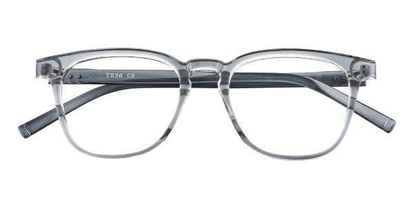 Square Gray Eyeglasses